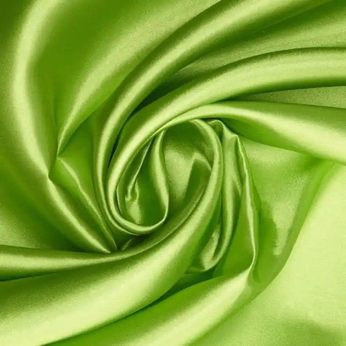 Kostenloser Rückversand Einfarbiger, hellgrüner Satin Lala
