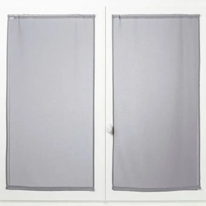 Gardinenpaar Mémoire, einfarbig grau Meistverkauft