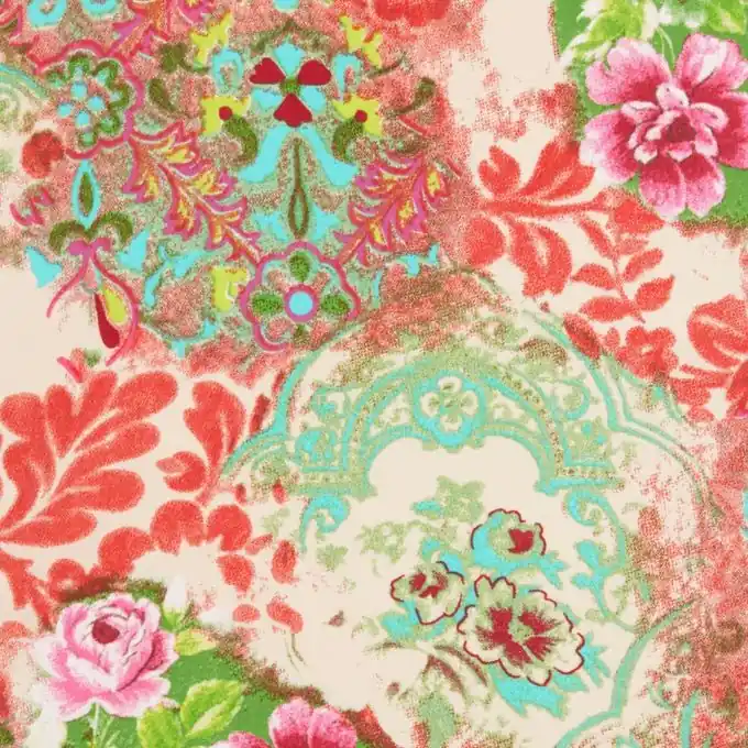 Top-Seller Viskosestoff Große Blumen 145cm Breit