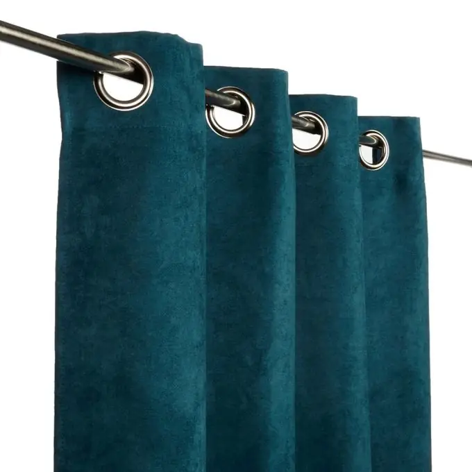Preisreduziert Suedinen-Vorhang Petrol 140 x 260 cm