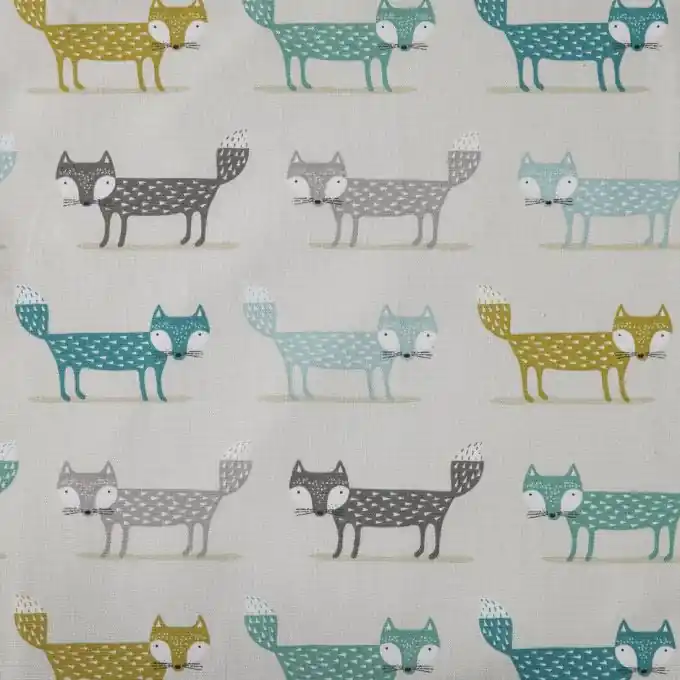 Kracherpreis Dicker Baumwollstoff mit Fuchsmotiv