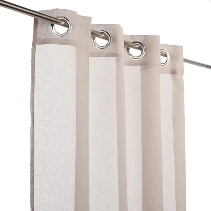 Wochenendangebot Uni Taupe Voilage Vorhang 140×240 cm Mémoire