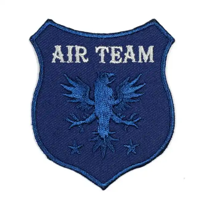Schnäppchen Bügelbild Air Team blau