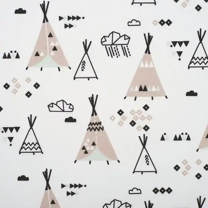 Geprüft Cretonne imprimee tatouk menthe – sioux