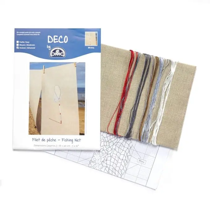 Kreuzstichset Fischernetz 18x40cm Must-Have