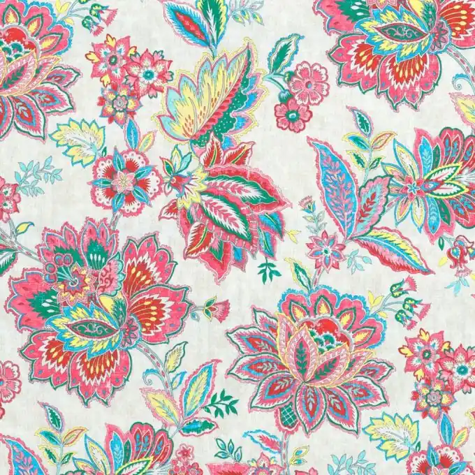 Jacobean Baumwollstoff 150 cm Breite – Indisches Muster Finale Aktion