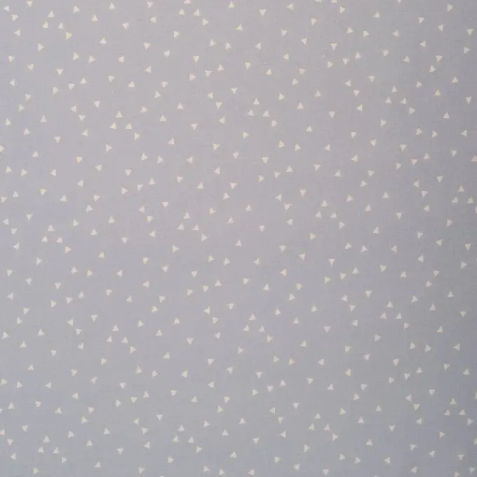 Geprüft Popeline Stoff Dreiecke Himmelblau 145cm Breite