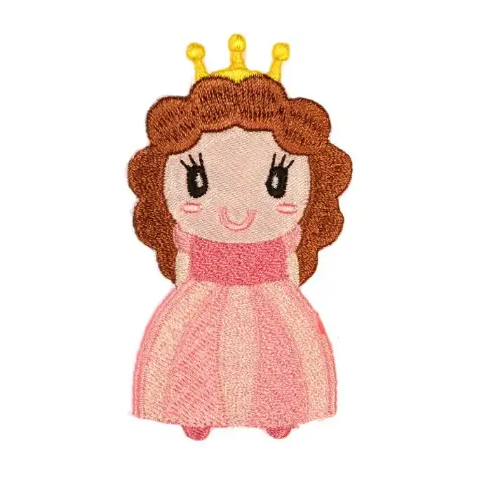 Meistverkauft Thermoklebende Prinzessin-Verzierung, rosafarben