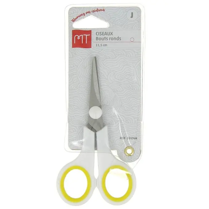 Schere mit runder Spitze der Marke Mondial Tissus Premium