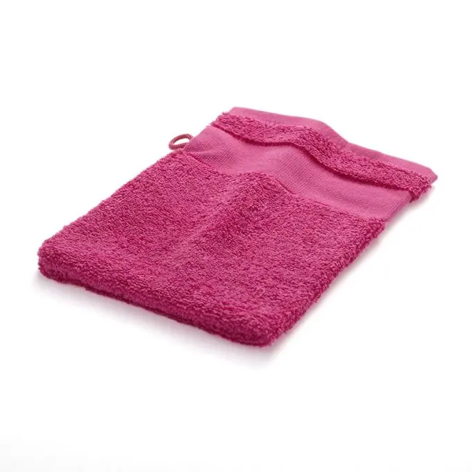 Waschhandschuh zum Besticken – Fuchsienrot Großhandel