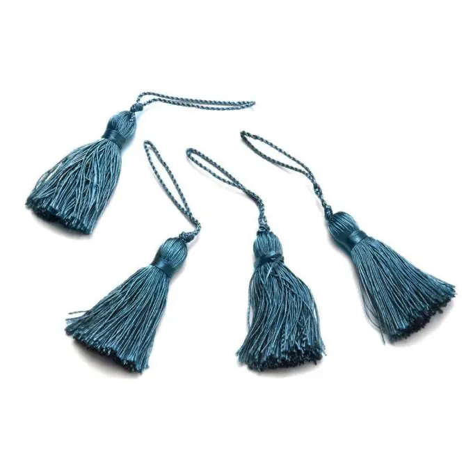 Glänzende Quasten, blau Limited Edition