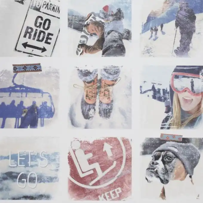 Stoff aus Baumwolle Snowboard Online Kaufen