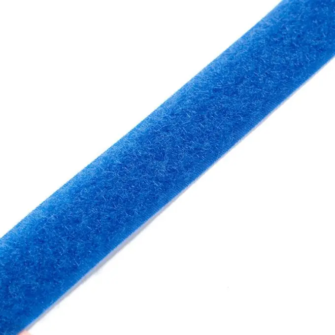 Schnäppchen Klettband zum Aufnähen 20mm – Flauschband, blau
