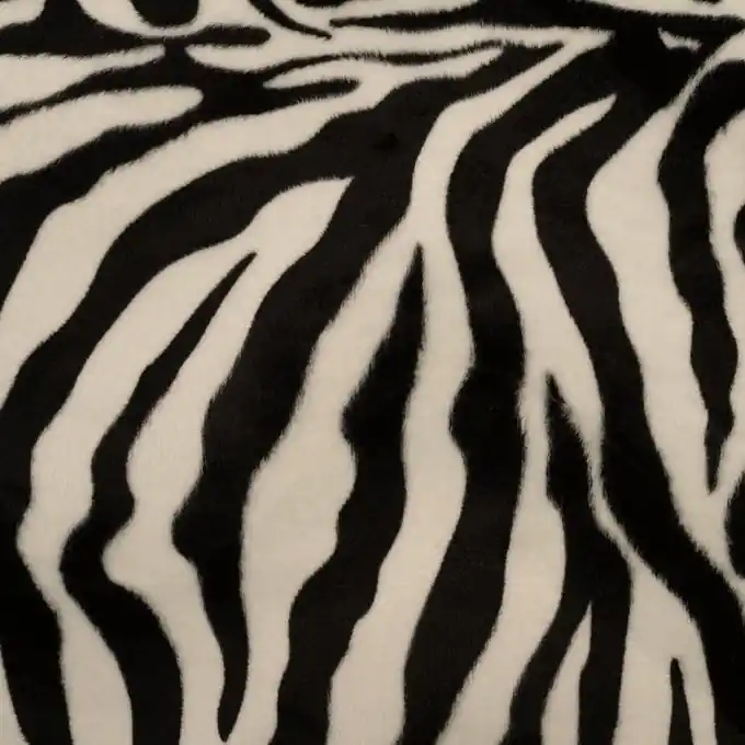 Markenprodukt Velboa-Stoff Zebra 150 cm Breite