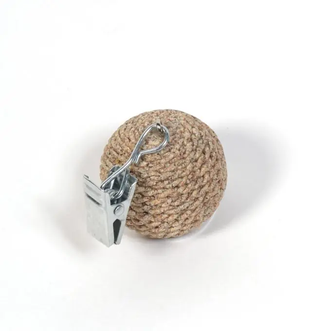 Echt Tischdeckenklammern Kugel Beige – Set von 4