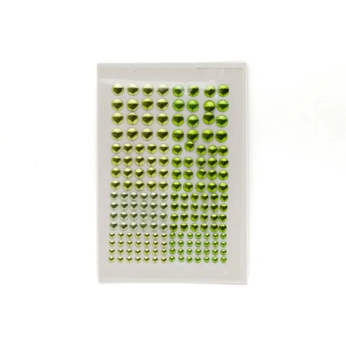 Schneller Versand Rund Thermoklebe Metallnieten Ø 3-6mm Grün