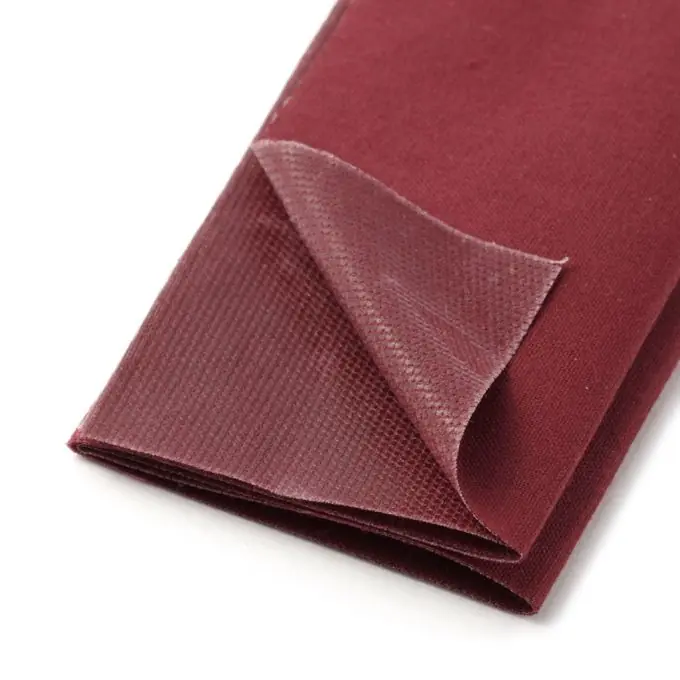 Sichere Zahlung Thermoklebender Streifen aus Baumwolle, bordeaux