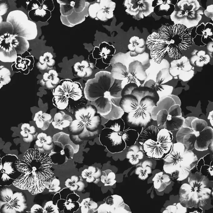 Japanisches Blumenmuster Voile-Stoff 142cm Breite Markenware