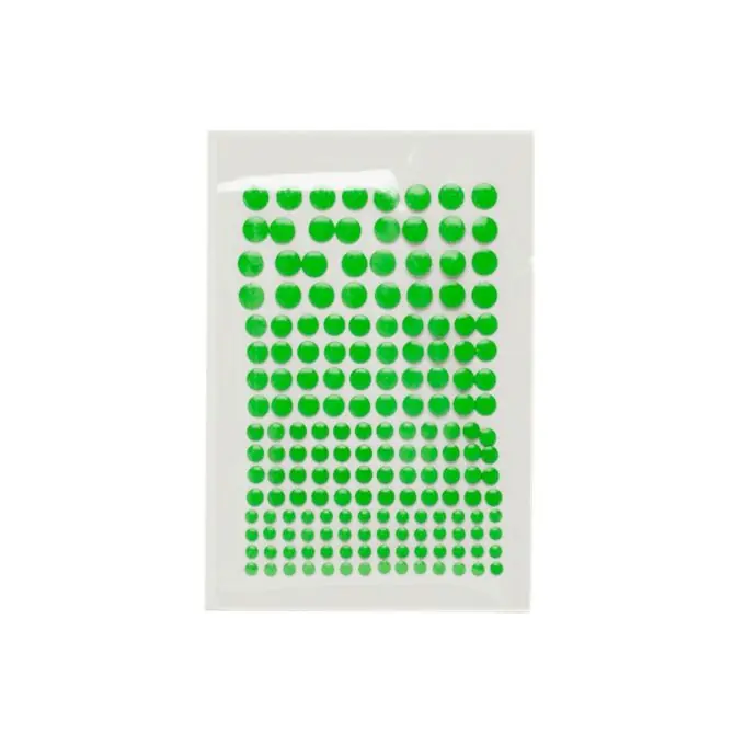 Echt Thermoklebender Runder Metallnieten Ø 3-6 mm Neongrün