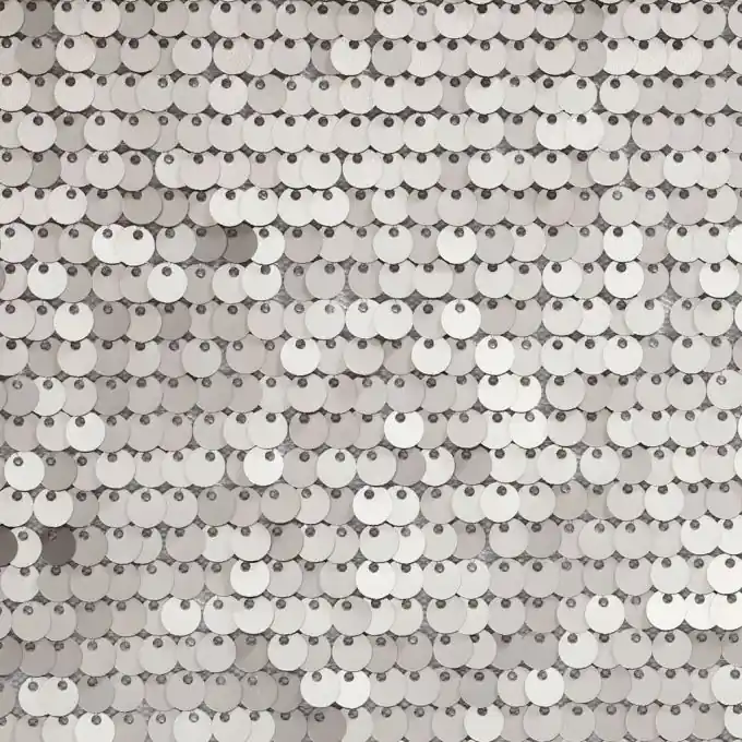 Stoff mit silbernen Pailletten Ausverkauf