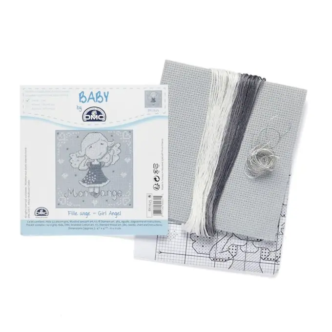 Jetzt Zugreifen Engel-Mädchen Kreuzstichset 11 x 11 cm