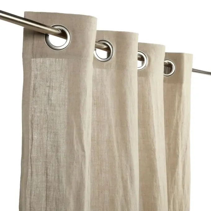 Heute Kaufen Leinen-Vorhang 140×260 cm – Gewaschenes Leinen