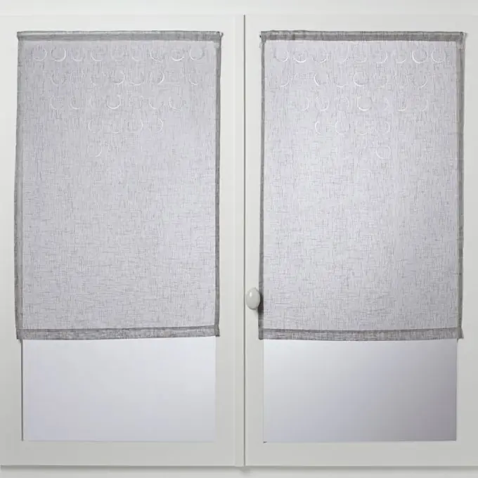 Laser-Cut Vorhangpaar 60×90 cm Transparent Top-Angebot