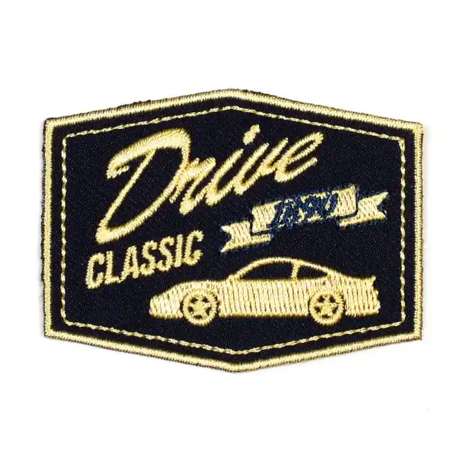 Thermoklebender Aufnäher Drive Classic, schwarz Abverkauf