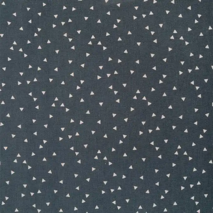 Sofort Bestellen Baumwoll-Strickstoff Dunkelblau Dreiecke 160cm Breite