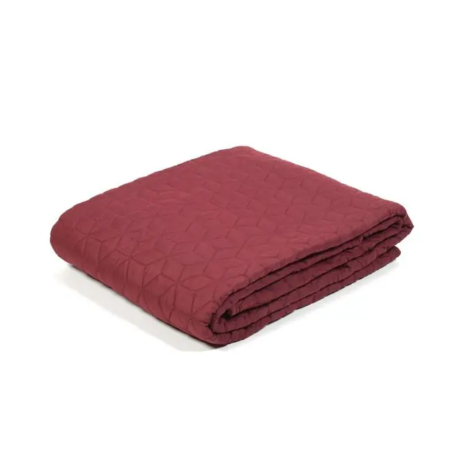 Bordeauxroter Boutis „Étoile“ 180×230 cm Jetzt Bestellen