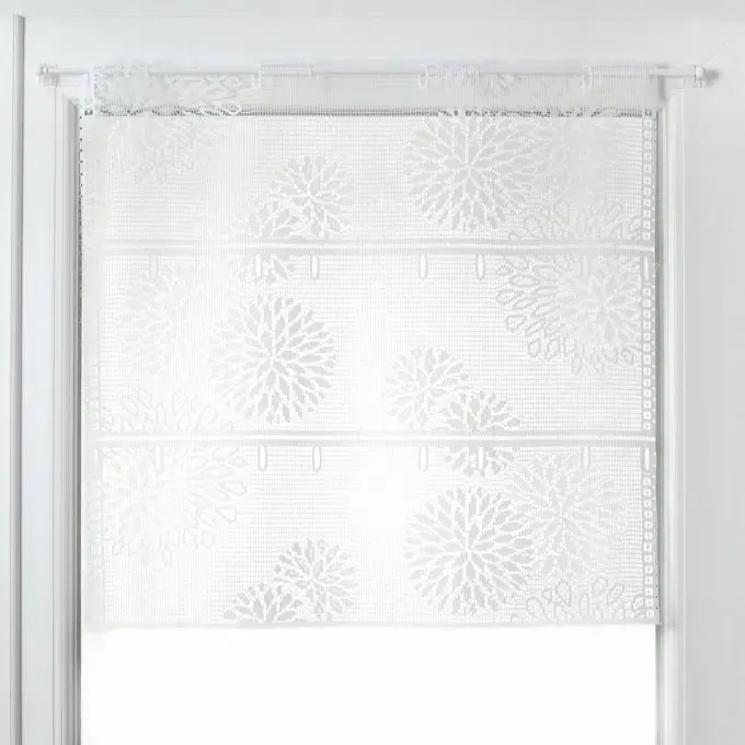 Modulierbare Gardinen mit Blumen, 90 cm Markenware