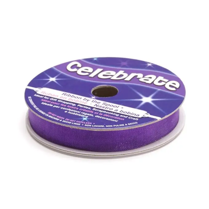 Original Organzabandspule, violett