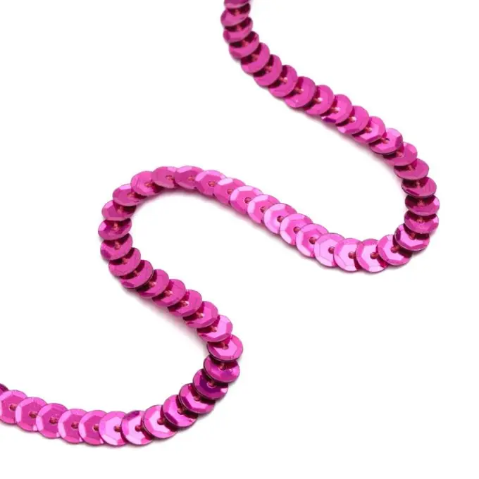 Pailletten-Band, Meterware – Fuchsia Angebot