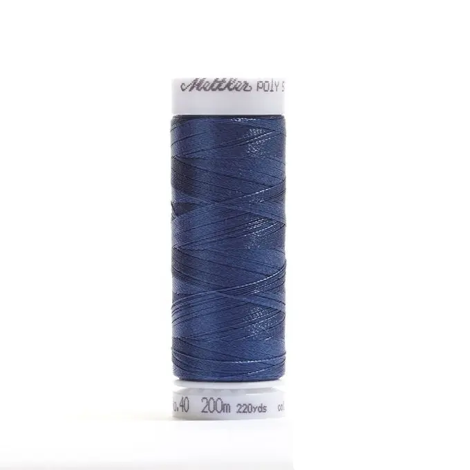Limited Edition Blaue Garnspule Mettler Poly Sheen