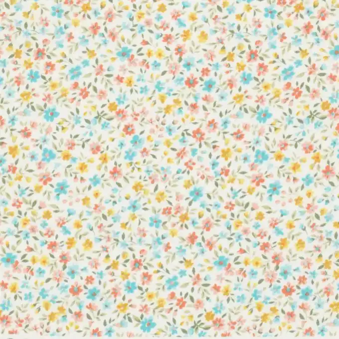 Baumwollstoff Aquarellblumen 112cm Breite Ab Werk