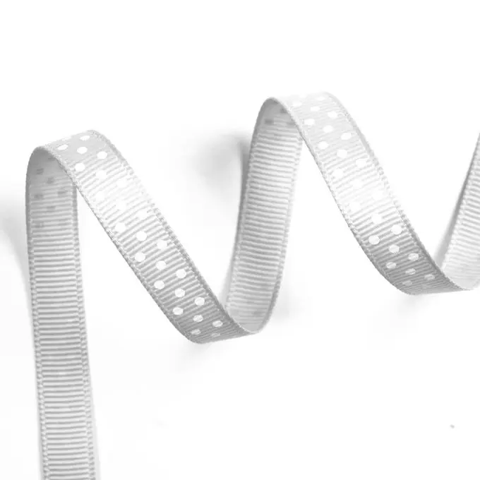 Kostenloser Rückversand Band Punkte weiß grau