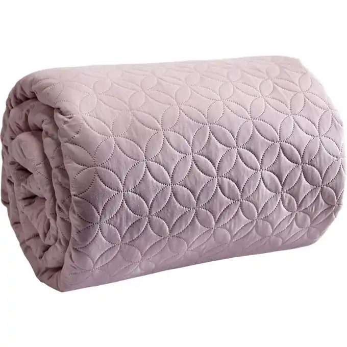 Rosafarbener Boutis 180x230cm Uni-Bettüberwurf Jetzt Zugreifen