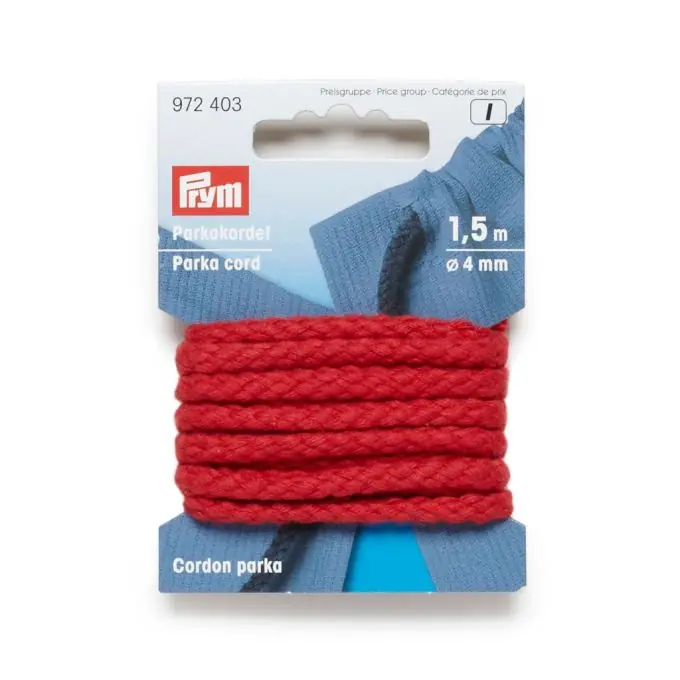 Preisknaller Rote Parka Kordel