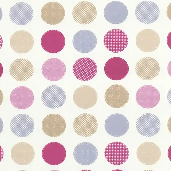 Garantierte Lieferung Bedruckter Bachette Stoff Runde Muster 140cm Breite