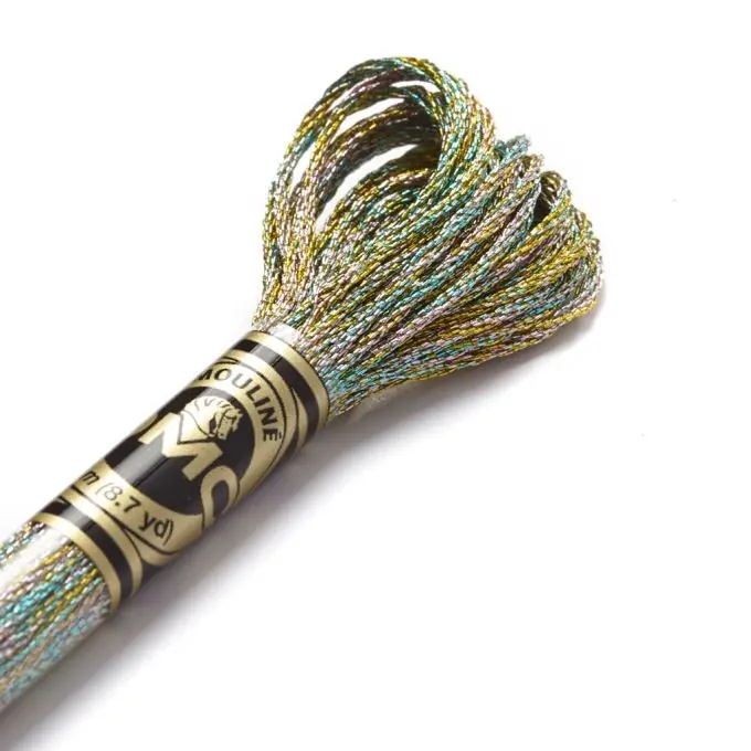 Mouliné metallisiert 8-m-Strang Mehrfarbig – COL E135 Top-Angebot