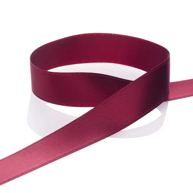 Doppelseitiges Satinband Bordeaux 16mm Sofort Bestellen
