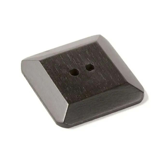 Ebenholz Quadratischer Knopf 40x40mm Sichere Zahlung