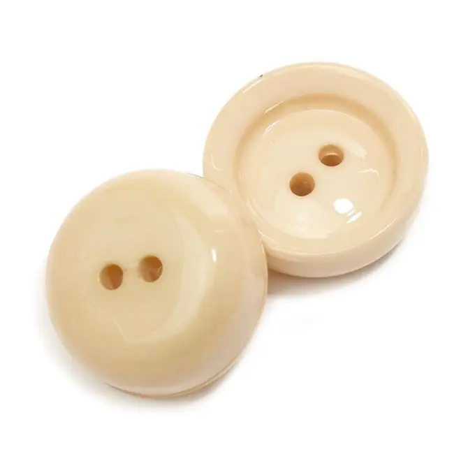 Letzte Chance Knopf 2 Löcher beige