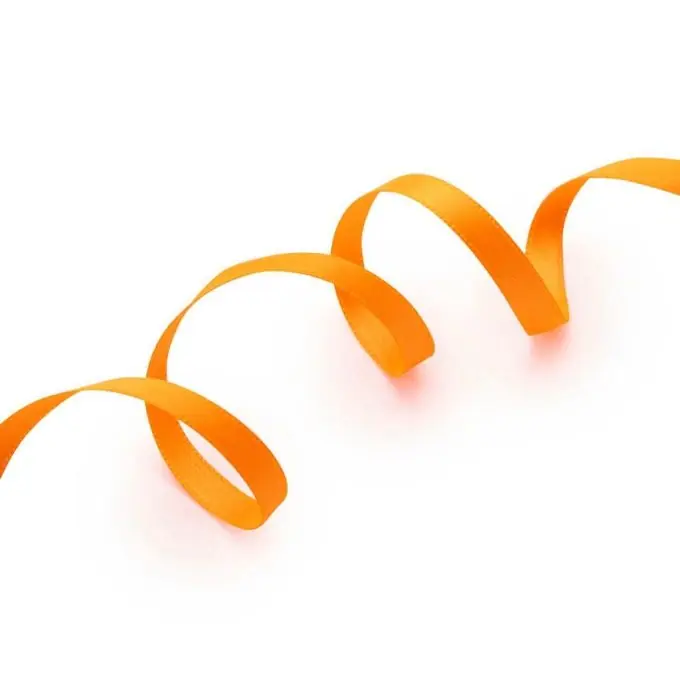 Band aus doppelseitigem Satin neonorange Mengenrabatt