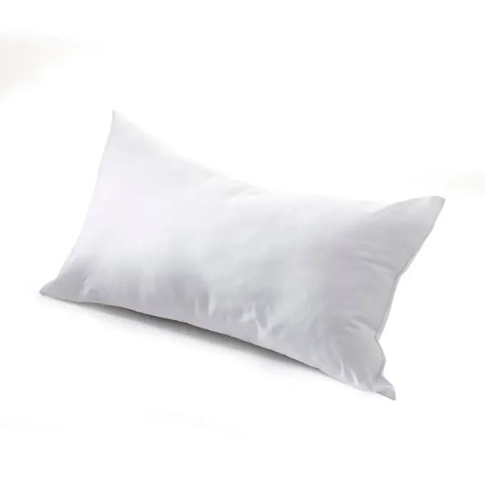 Gratis Versand Weißes Kissen silikonisierte Faser