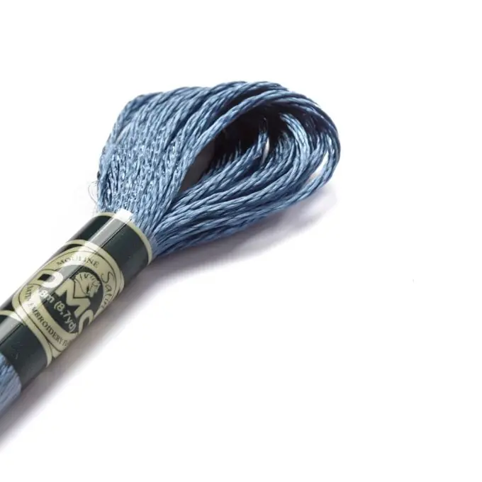 Begrenztes Angebot Mouliné-Faden Satin, blau