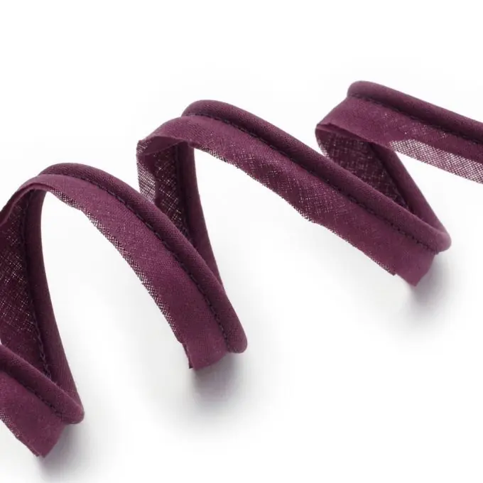 Paspeln für alle Textilien, pflaumenfarben, 15 mm Preisreduziert