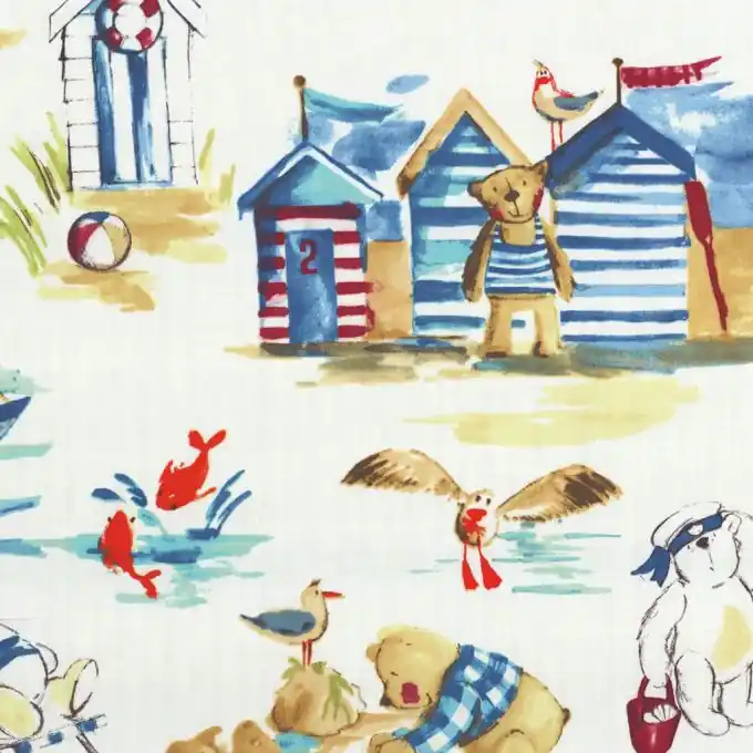 Bachette-Stoff mit Teddy-Print Exklusiv