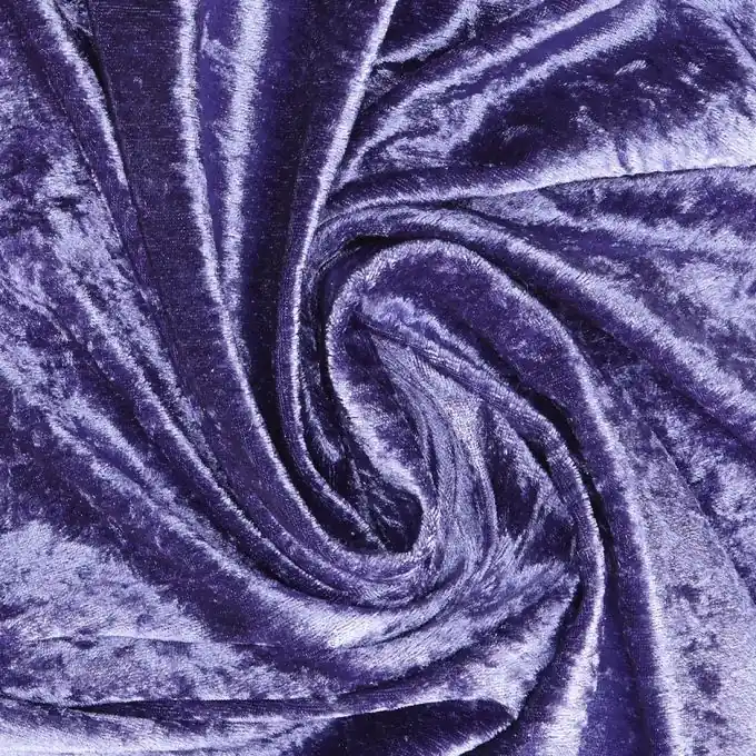 Bestseller Samtstoff Lila Panne 150 cm Breite