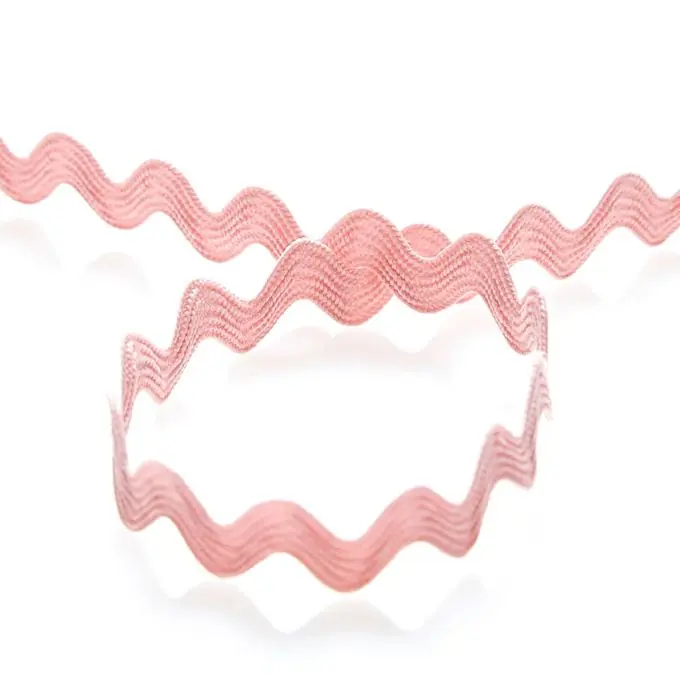 Zackenlitze – Hellrosa 12 mm Geprüft